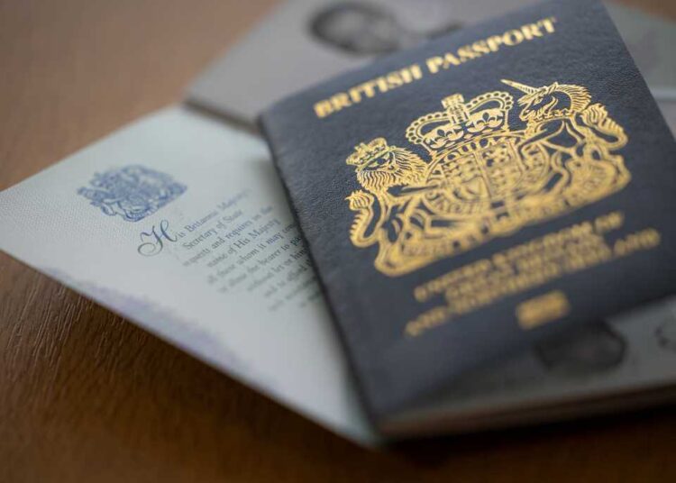 El coste de los pasaportes británicos aumentará
